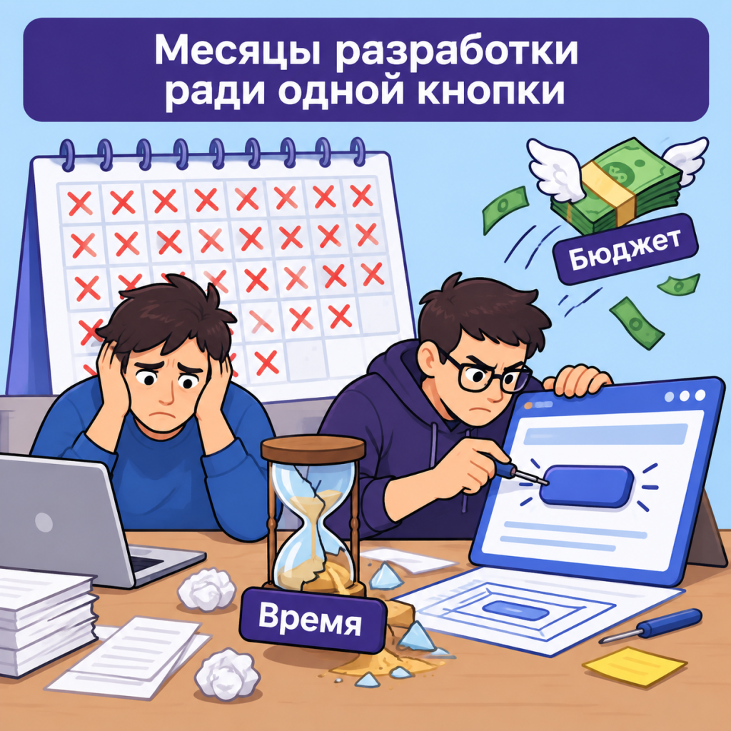 Календарь с перечеркнутыми месяцами и сгорающими купюрами