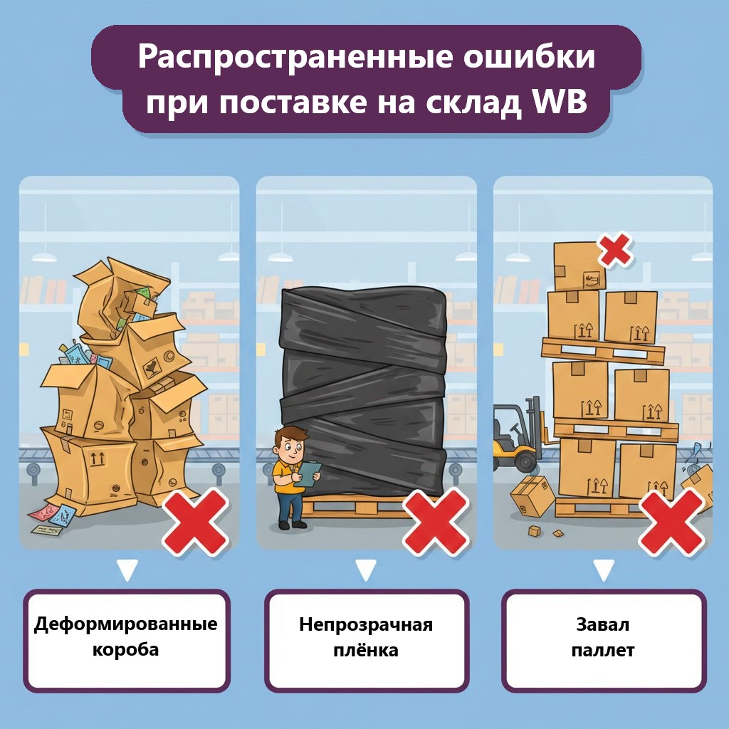 Распространенные ошибки упаковки